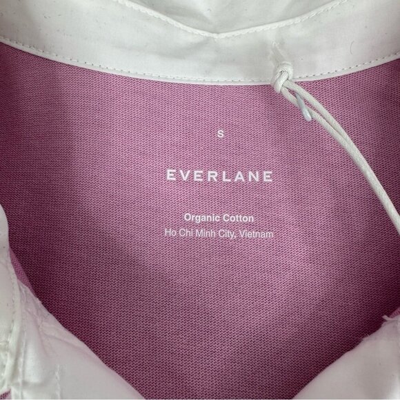 Everlane Women's NWT Mauve Purple The Organic Cotton Polo Shirt Dress S/C40 - Picture 8 of 15